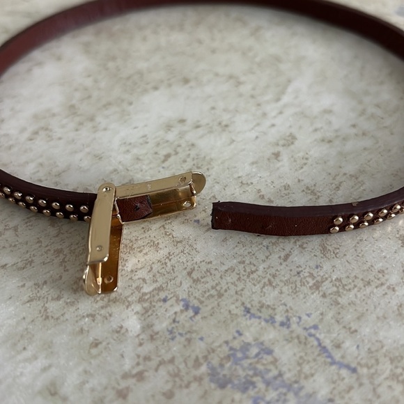 Leather Studed Choker or Double wrap Bracelet - Picture 5 of 6